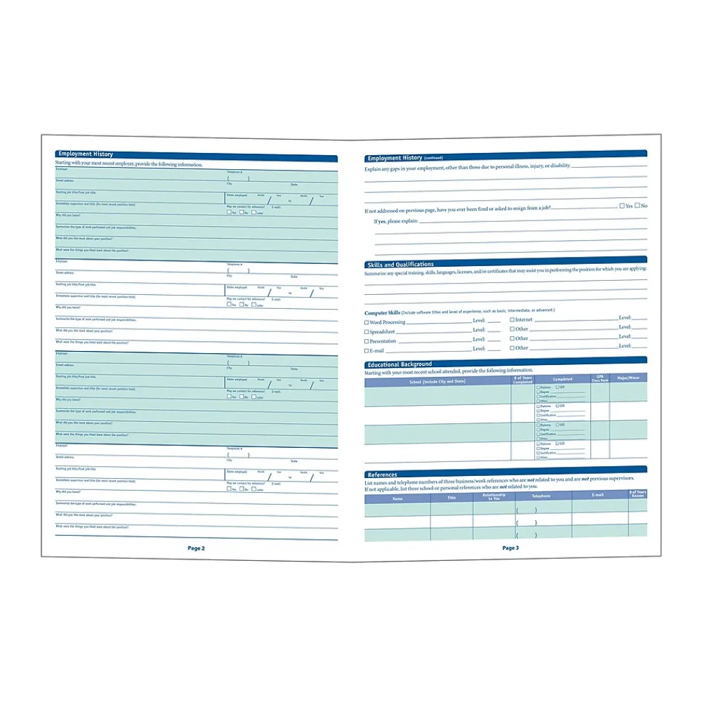 Hr Forms*ComplyRight ™ Maryland Job Application, Pack of 50 (A2179MD)
