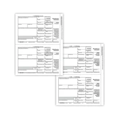 Tax Forms*ComplyRight 1099-MISC 3-Part Tax Form Set with Recipient Copy Only, 50/Pack (6113)