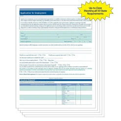 Hr Forms*ComplyRight ™ 50-State Job Application - Short Form, Pack of 50 (AR0374)