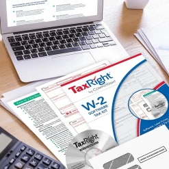 Tax Forms*ComplyRight TaxRight 2024 W-2 Tax Form Tax Forms, Envelopes, TipSheet & Software, 6-Part, 10/Pack (SC5650ES10)