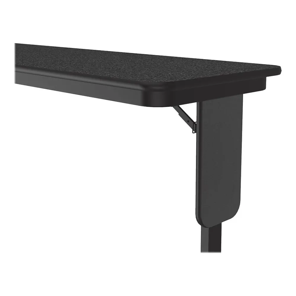 Folding Tables*Correll Folding Table, 96" x 18", Black Granite/Black (SP1896TF-07)