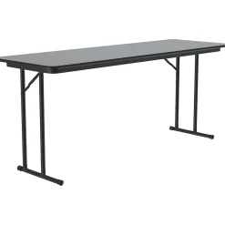 Folding Tables*Correll Folding Table, 60" x 24", Gray Granite/Dove Gray (ST2460TF-15)