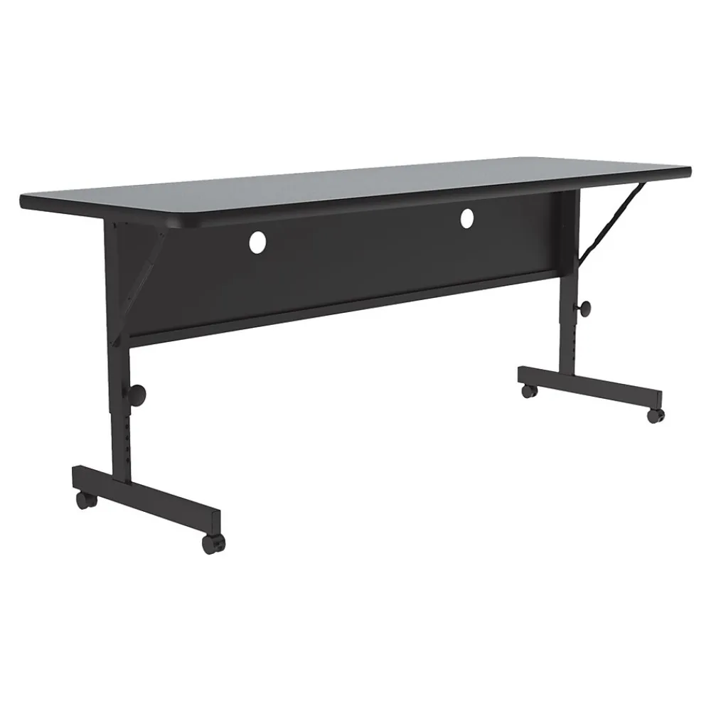 Folding Tables*Correll Folding Table, 72" x 24", Gray Granite (FT2472TF-15)