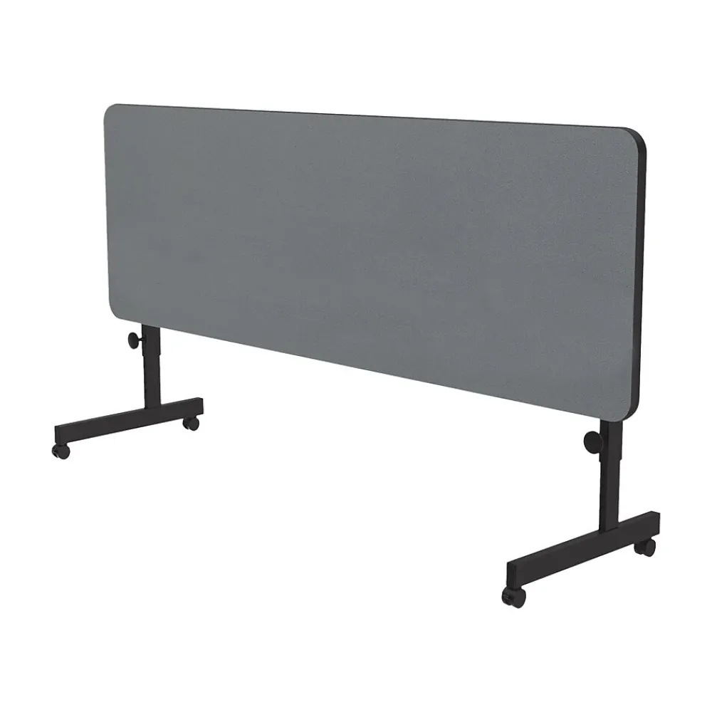 Folding Tables*Correll Folding Table, 72" x 24", Gray Granite (FT2472TF-15)