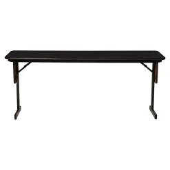 Folding Tables*Correll Folding Table, 72" x 24", Black/Walnut (SP2472TF-01)