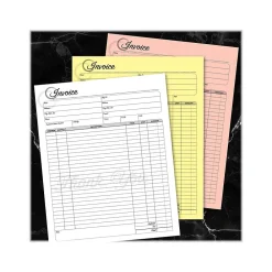 Business Forms*Cosco Artistic 3-Part Carbonless Invoices, 8.5" x 11", 50 Sets/Book (074004)
