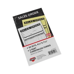 Business Forms*Cosco Business 2-Part Carbonless Sales Orders, 4.25" x 7.25", 50 Sets/Book (074017)