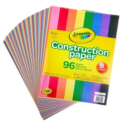 Construction Paper*Crayola 12" x 9" Construction Paper, Assorted Colors, 96 Sheets/Pack (993000)