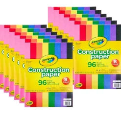 Construction Paper*Crayola ® 9" x 12" Construction Paper, Assorted Colors, 96 Sheets Per Pack, 12 Packs (BIN993000-12)