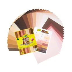 Construction Paper*Crayola Colors of the World 8.5" x 11" Construction Paper, Assorted Colors, 48 Sheets/Pack (99-0091)