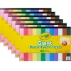 Construction Paper*Crayola Giant Construction Paper, 12" x 18", Assorted Colors, 48 Sheets/Pad, 6 Pads/Bundle (BIN990055-6)