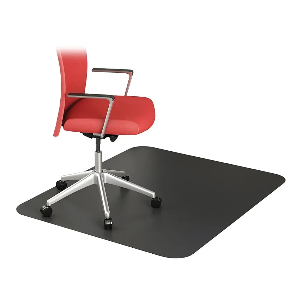 Chair Mats*Deflect-O EconoMat Hard Floor Chair Mat, 46" x 60'', Black (CM21442FBLKCOM)