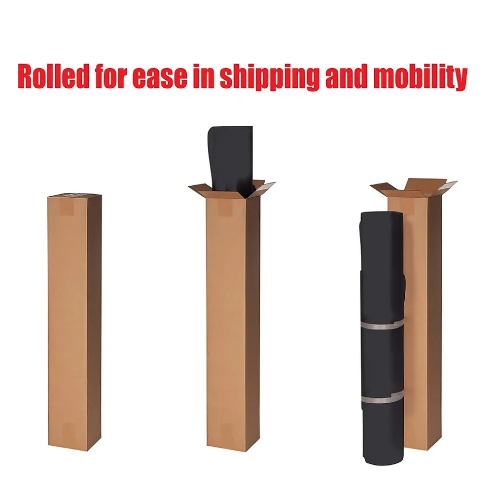 Chair Mats*Deflect-O EconoMat Hard Floor Chair Mat, 46" x 60'', Black (CM21442FBLKCOM)