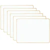 Dry Erase*Dowling Magnets Double-Sided Plastic Dry-Erase Whiteboard, 12" x 8.75", 6/Bundle (DO-7200000-6)