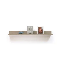 Shelving*Eden Grove Mixed Materials Mounted Wall Shelf, 35.4", Driftwood (9602032E)