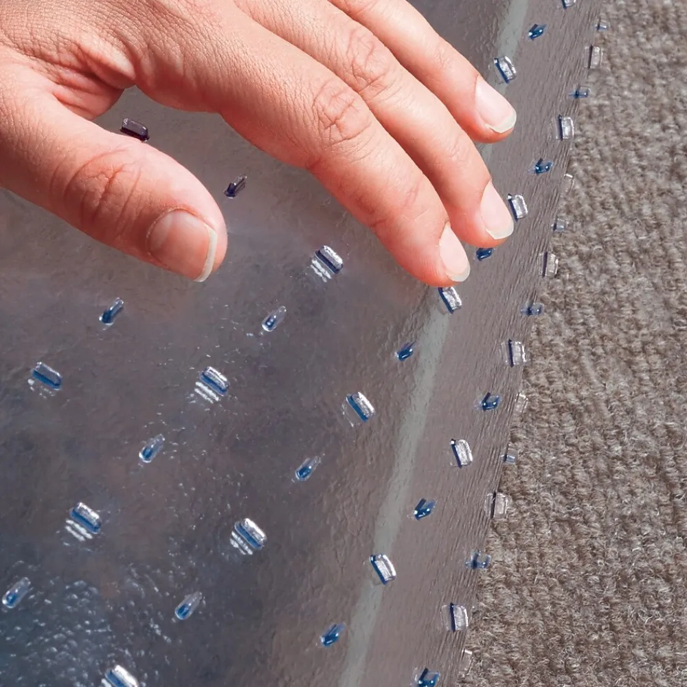 Chair Mats*ES Robbins EverLife Carpet Chair Mat with Lip, 36" x 48'', Medium-Pile, Clear (122073)