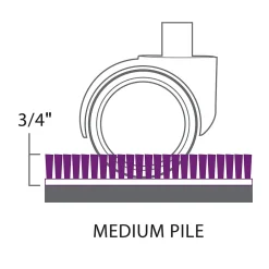 Chair Mats*ES Robbins EverLife Carpet Chair Mat with Lip, 36