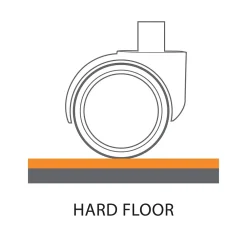 Chair Mats*ES Robbins EverLife Hard Floor Chair Mat with Lip, 45