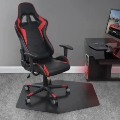 Chair Mats*ES Robbins E.S. Robbins Game Zone Chair Mat, 42" x 46", Black