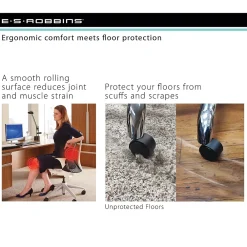 Chair Mats*ES Robbins E.S. Robbins Sit or Stand Mat Hard Floor Chair Mat, 45
