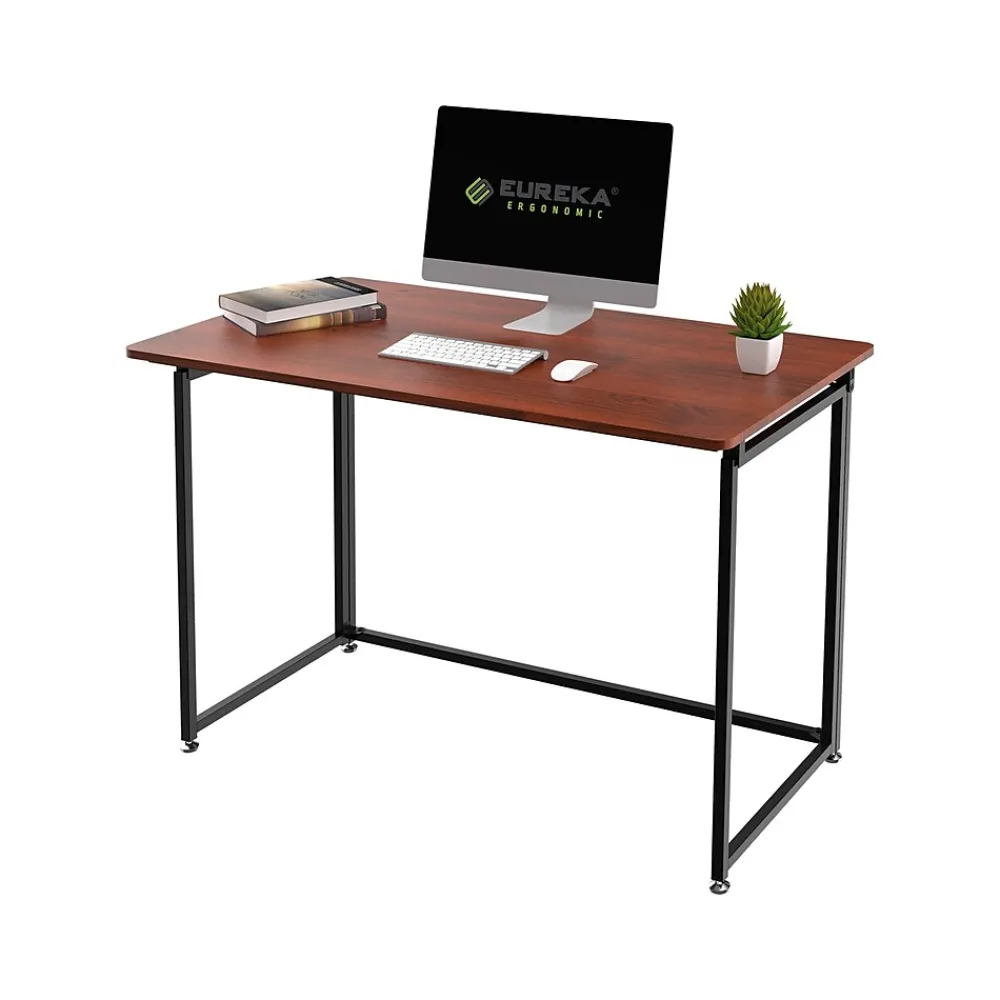 Office Desks*Eureka Ergonomic 43"W Computer Desk, Teak (CD006)
