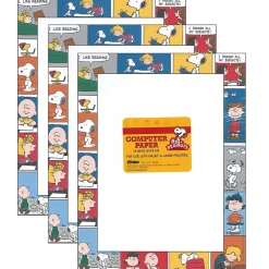 Classroom Paper*Eureka Peanuts Comic Blocks Computer Paper, 50 Sheets Per Pack, 3 Packs (EU-812112-3)