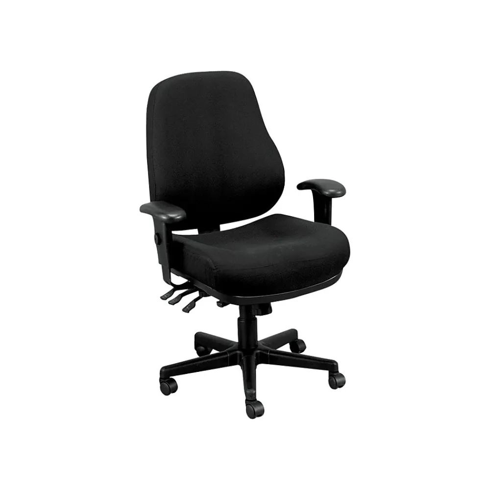Office Chairs*Eurotech 24/7 Fabric Task Chair, Dove Black (24/7-BLKDOVE)