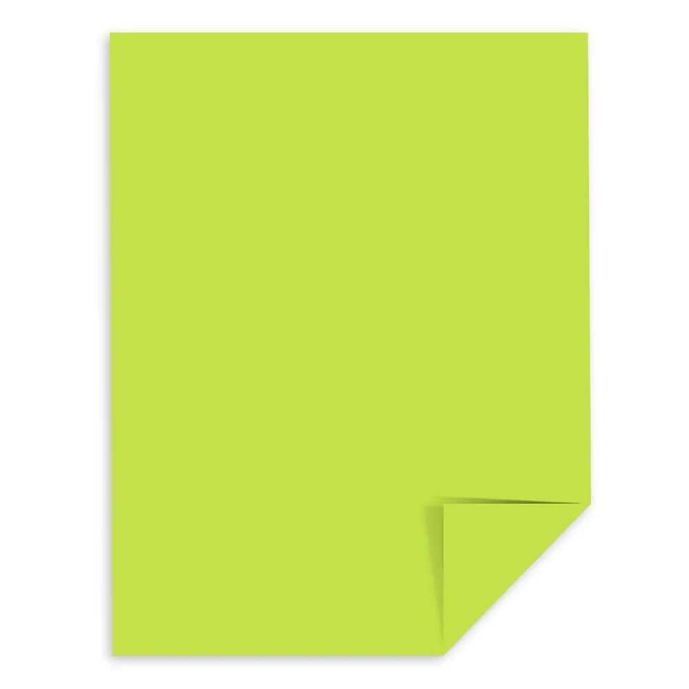 Card Stock*Exact 65 lb. Card Stock Paper, 8.5" x 11", Vulcan Green, 250 Sheets/Ream (WAU21869)