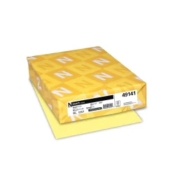 Card Stock*Exact Index 90 lb. Paper, 8.5" x 11", Canary Yellow, Pack (49141)