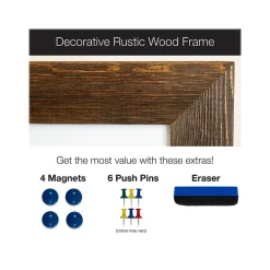 Dry Erase*Excello Global Products Combination Dry-Erase Whiteboard, Wood Frame, 3' x 2' (EGP-HD-0078)