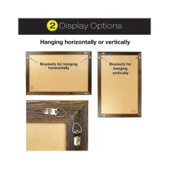 Dry Erase*Excello Global Products Magnetic Dry-Erase Whiteboard, Rustic Wood Frame, 3' x 2' (EGP-HD-0077)