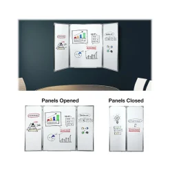 Dry Erase*Excello Global Products Magnetic Dry-Erase Folding Whiteboard, 40