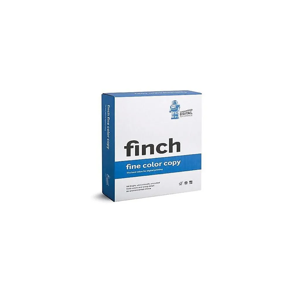 Copy Paper*Finch Fine 8.5" x 11" Color Copy Paper, 32 lbs., 98 Brightness, 3000 Sheets/Carton (3800-8004)