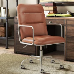 Office Chairs*Finch Franklin Bonded Leather Computer and Desk Chair, Camel (CHR10060B)