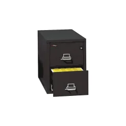 File Cabinets*FireKing 1-Hour 2-Drawer 25" Legal Fire Resistant Vertical Cabinet, Black (22125CBLI)