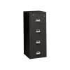 File Cabinets*FireKing 2-Hour Fire Resistant Vertical File Cabinet, Letter, 4-Drawer, Black, 56 3/16"H x 19"W x 31 3/16"D, Inside Delivery