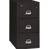 File Cabinets*FireKing Vertical 3 Drawer Legal Fireproof File Cabinet - Black (3-3121-CBLI)