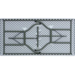 Folding Tables*Flash Furniture 60" x 30" Plastic Rectangular Folding Table, Granite White, 6/Pack