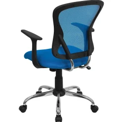 Office Chairs*Flash Furniture Alfred Ergonomic Mesh Swivel Mid-Back Task Office Chair, Blue (H8369FBL)