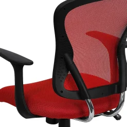 Office Chairs*Flash Furniture Alfred Ergonomic Mesh Swivel Mid-Back Task Office Chair, Red (H8369FRED)