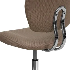 Office Chairs*Flash Furniture Beverly Armless Ergonomic Mesh Swivel Mid-Back Padded Task Office Chair, Coffee Brown (H2376FCOF)