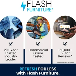 Office Desks*Flash Furniture Cambridge 60"W Single Pedestal Desk, (GCMBLK175WOK) White Oak/Black