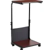 Standing Desks*Flash Furniture Charger 24"W Rectangular Adjustable Standing Computer Desk, Mahogany (MT62881)