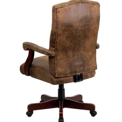 Office Chairs*Flash Furniture Derrick Microfiber Swivel Executive Office Chair, Bomber Brown (802BRN)
