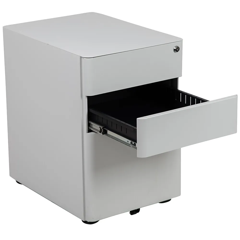 File Cabinets*Flash Furniture 3-Drawer Cabinet, Legal & Letter Files, White, 21" (HZCHPL01W)