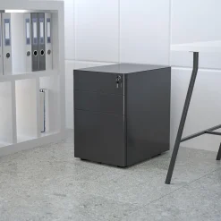 File Cabinets*Flash Furniture 3-Drawer Cabinet, Legal & Letter Files, Black, 21" (HZCHPL01BK)