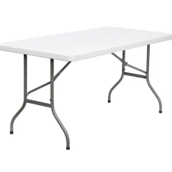 Folding Tables*Flash Furniture Elon 5' x 30" Plastic Folding Table, Granite White (DADYCZ152)