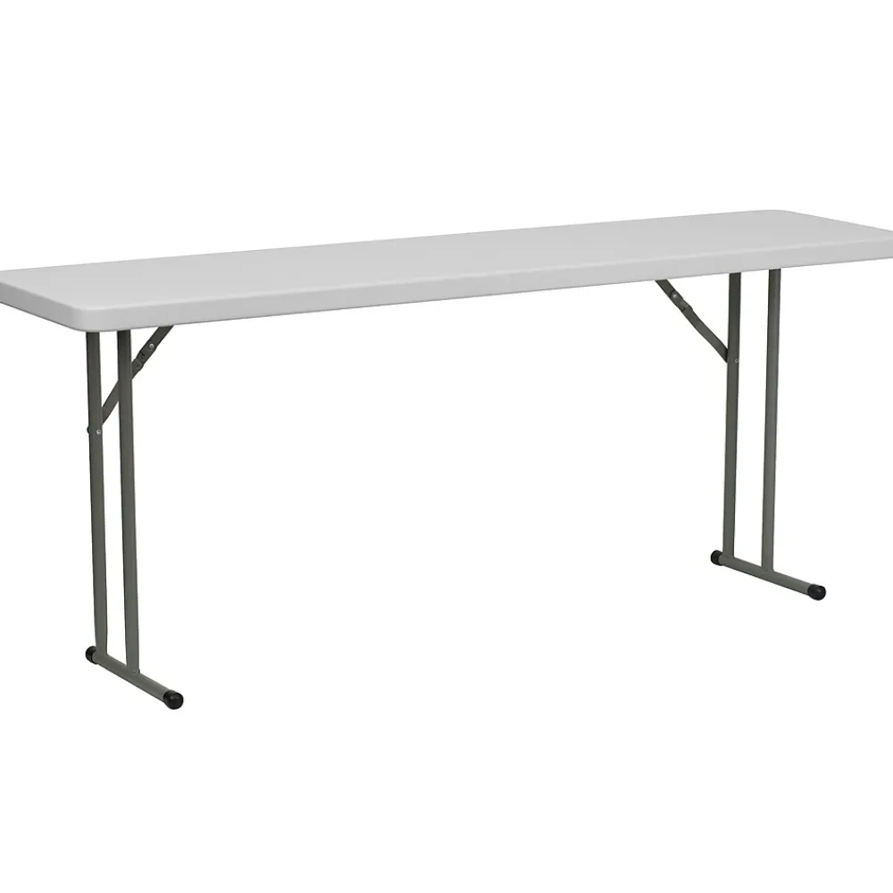 Folding Tables*Flash Furniture Elon Folding Table, 72" x 18", Granite White (DADYCZ180GW)