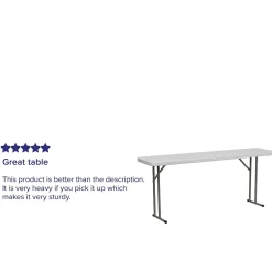 Folding Tables*Flash Furniture Elon Folding Table, 72