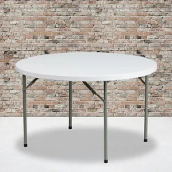 Folding Tables*Flash Furniture Elon Folding Table, 48" x 48", Granite White (DADYCZ122R)